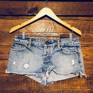 American Eagle Distressed Denim Shorts